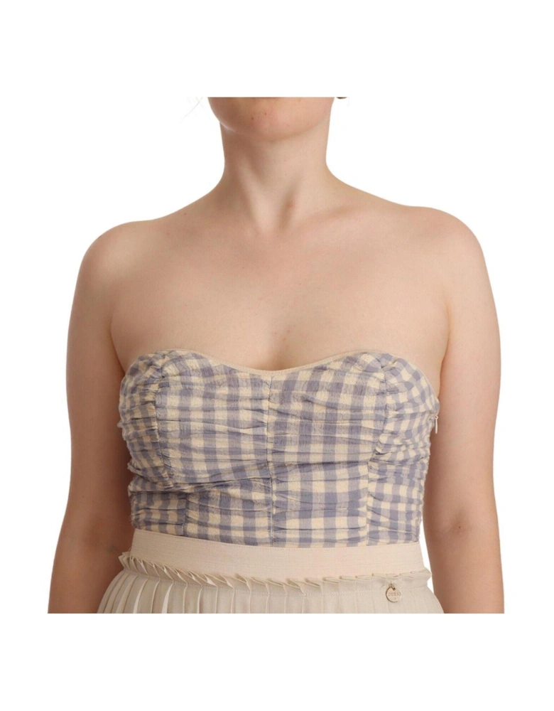 Beige Pleated ALine Dress Women Dresses