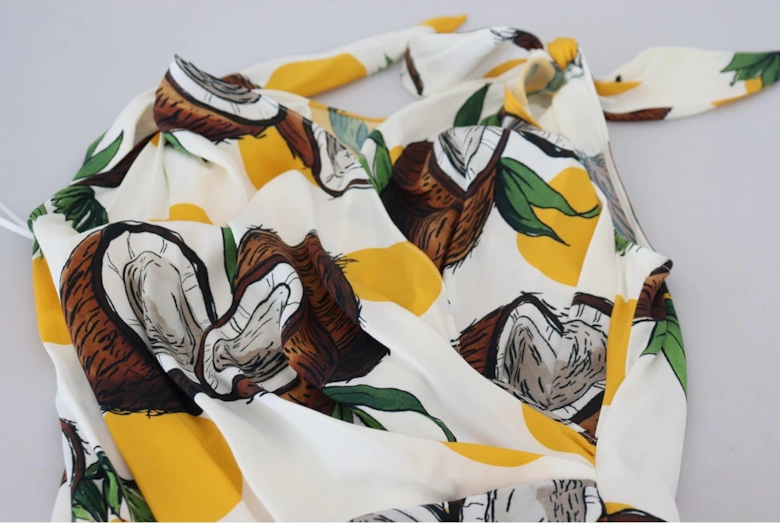 Coconut Print Mini Dress DR28729 Women - White Dresses
