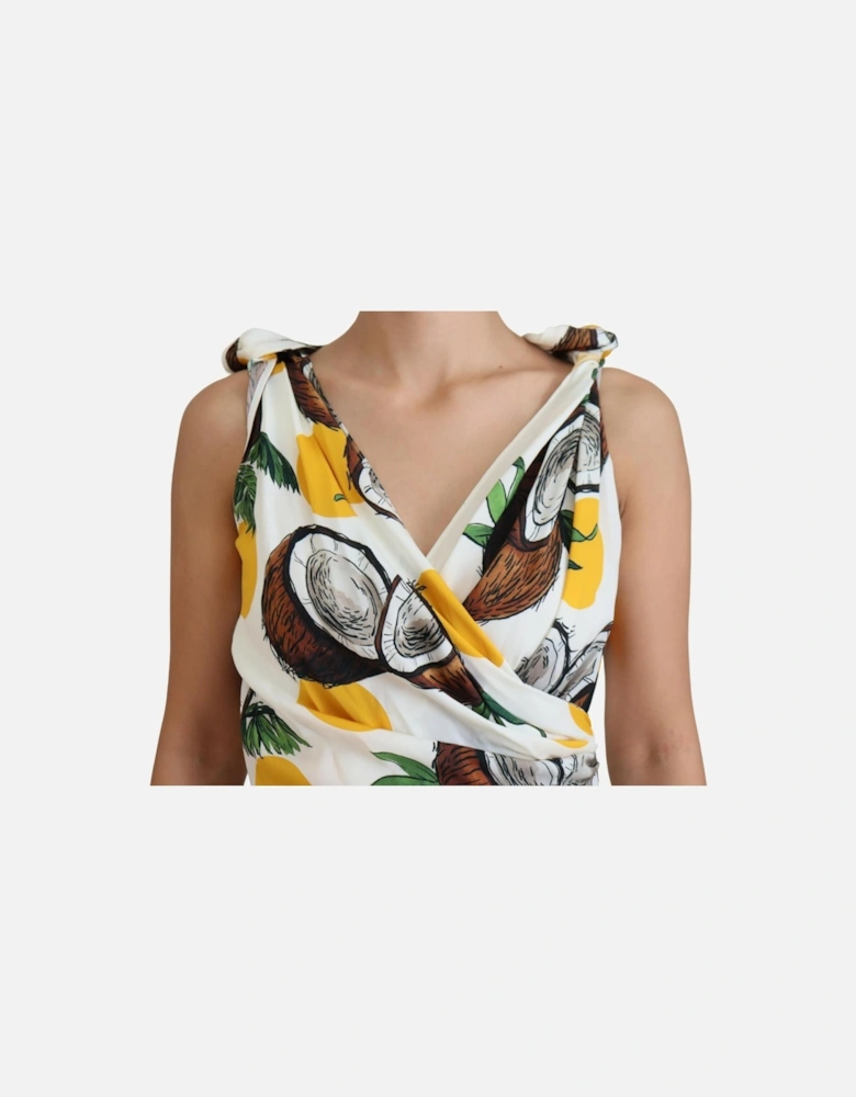 Coconut Print Mini Dress DR28729 Women - White Dresses