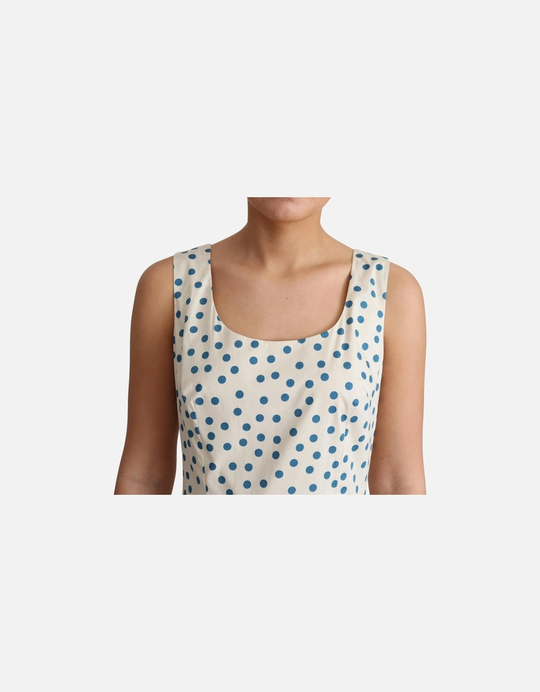 Polka Dot ALine Dress Women - Beige Dresses