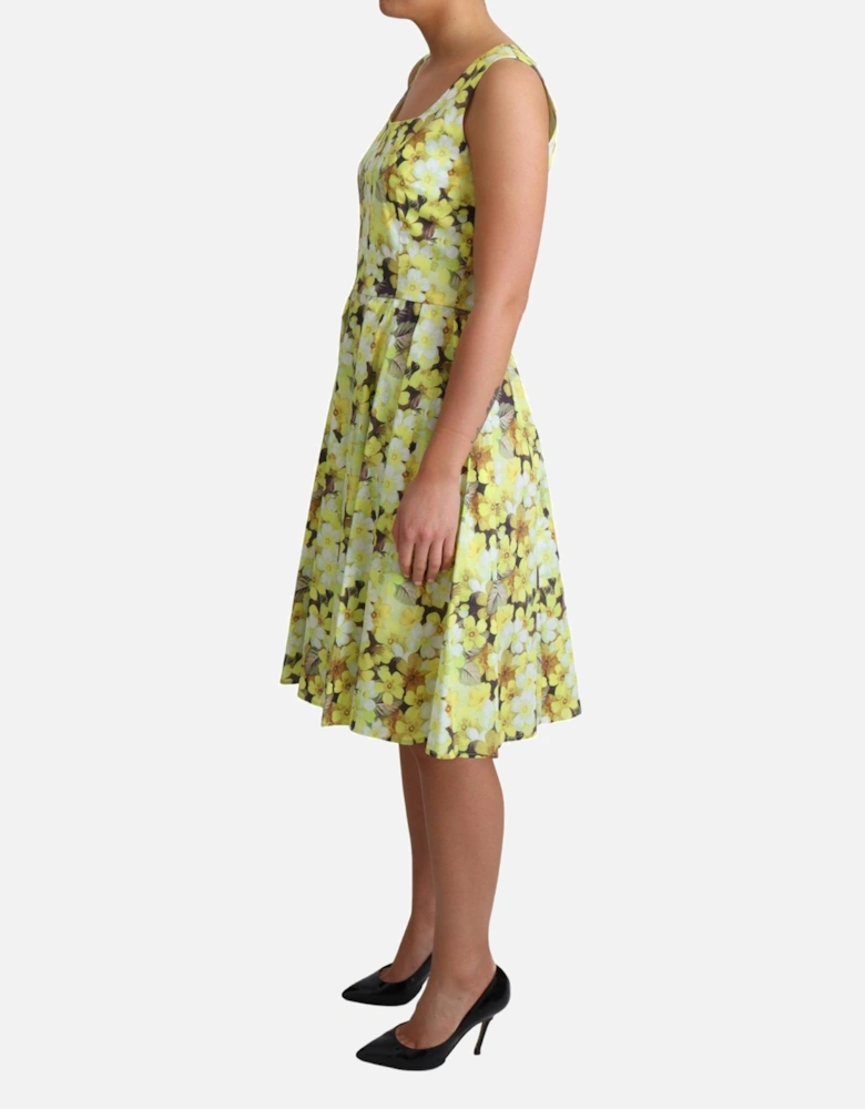 Floral Fit Flare Dress DR2757 Women - Yellow Dresses
