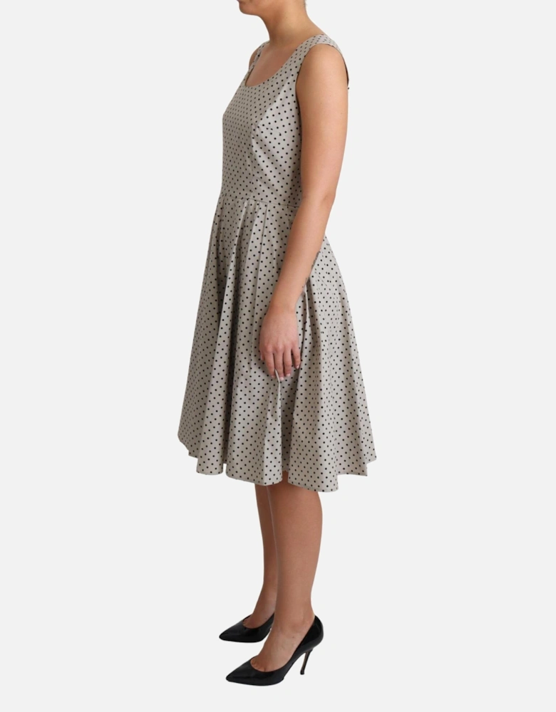 Dolce Gabbana Aline Polka Dot Dress Women - Beige Dresses