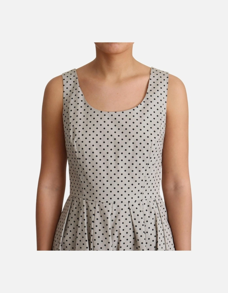Dolce Gabbana Aline Polka Dot Dress Women - Beige Dresses