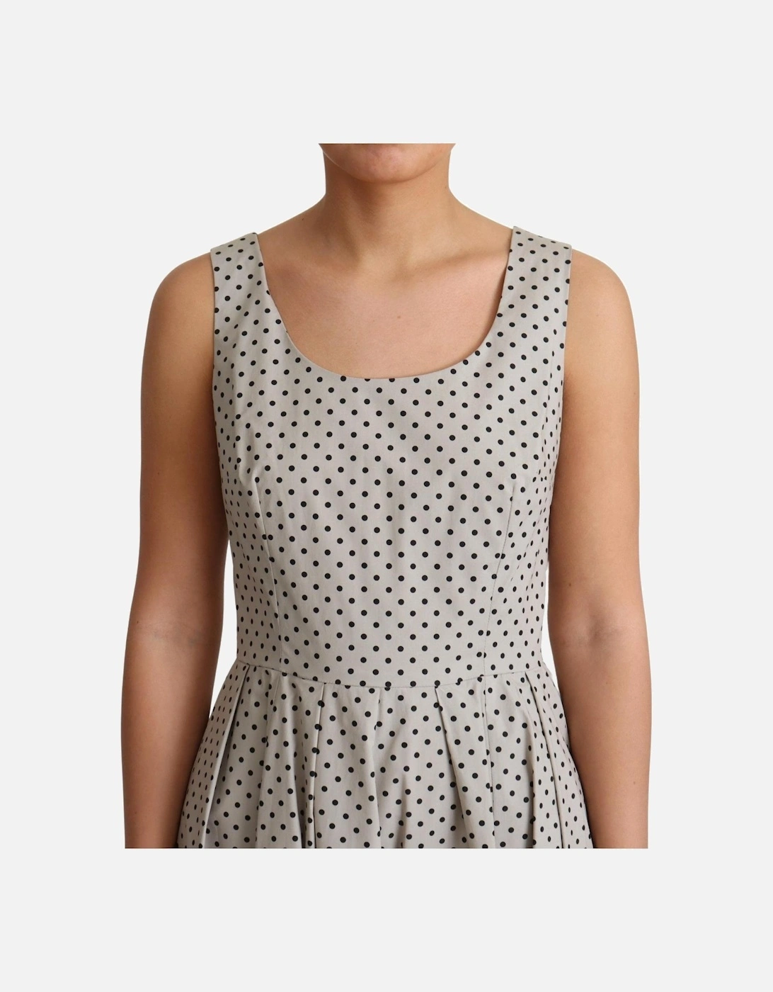 Dolce Gabbana Aline Polka Dot Dress Women - Beige Dresses