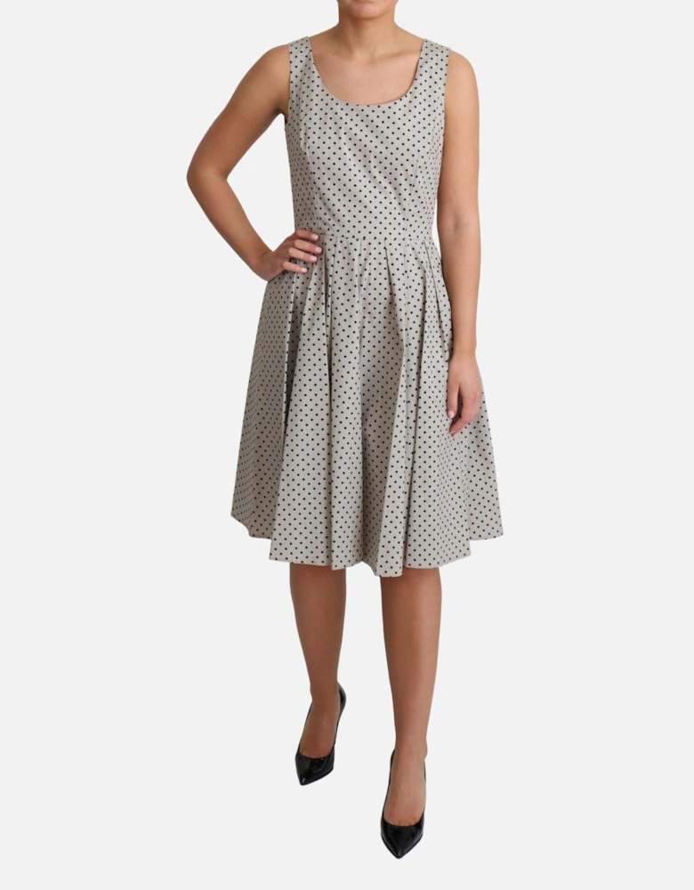 Dolce Gabbana Aline Polka Dot Dress Women - Beige Dresses
