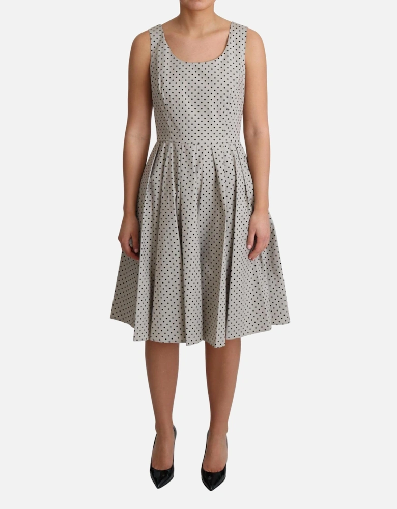 Dolce Gabbana Aline Polka Dot Dress Women - Beige Dresses