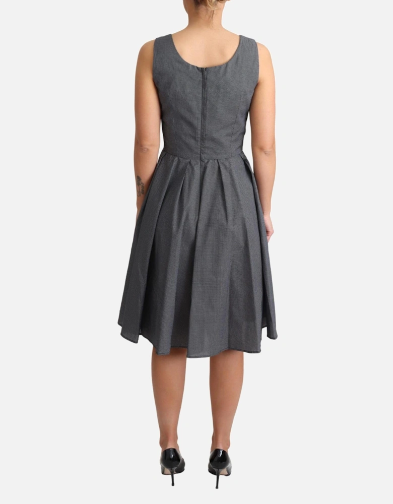 Dolce Gabbana ALine Dress Printed Cotton Women - Black Dresses