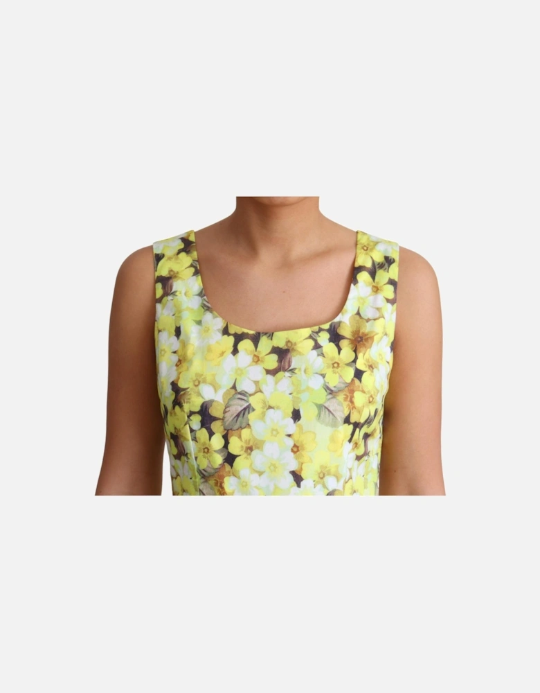 Floral Fit Flare Dress DR2757 Women - Yellow Dresses