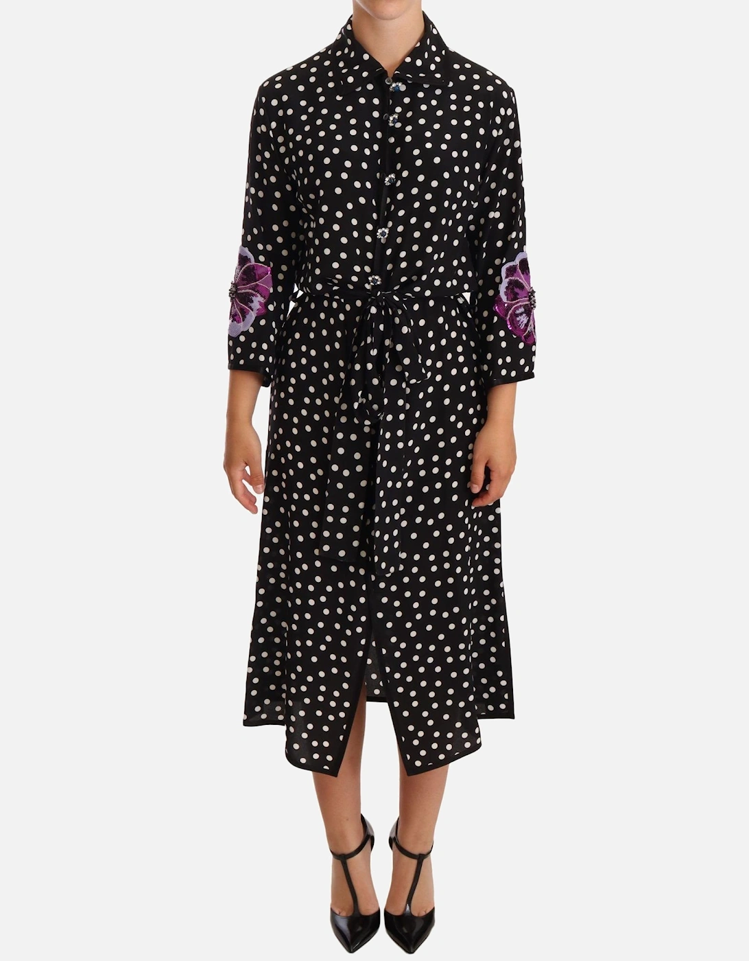 Dolce Gabbana Polka Dot Dress Women - Black Dresses, 5 of 4