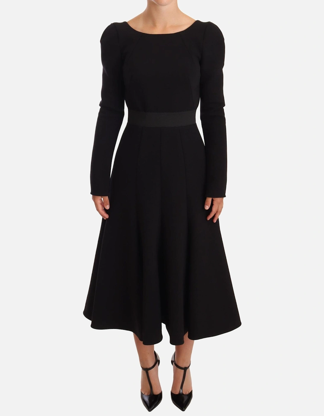 Dolce Gabbana Aline Midi Dress Women - Black Dresses, 5 of 4