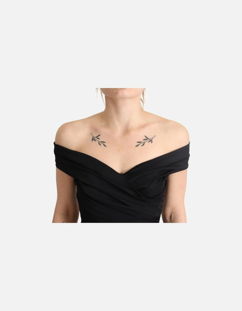 OffShoulder Bodycon Dress Women - Black Dresses
