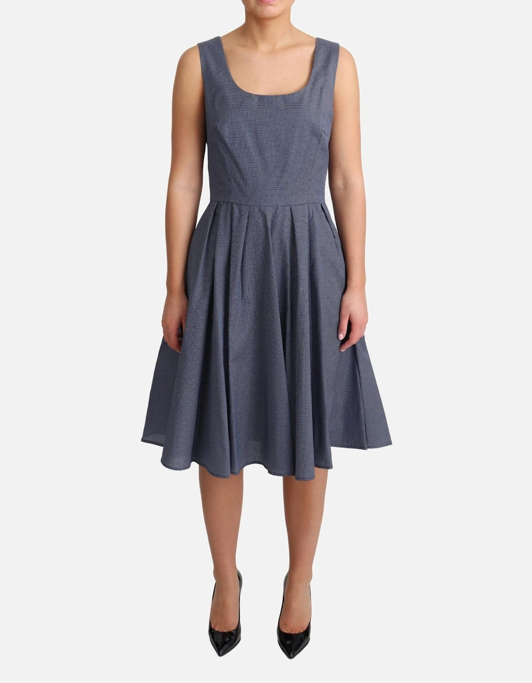 ALine Sleeveless Dress Women - Blue Dresses, 6 of 5