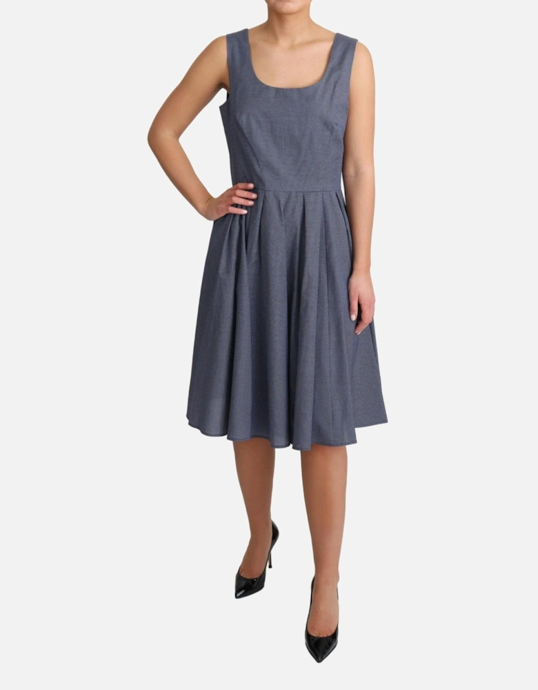 ALine Sleeveless Dress Women - Blue Dresses