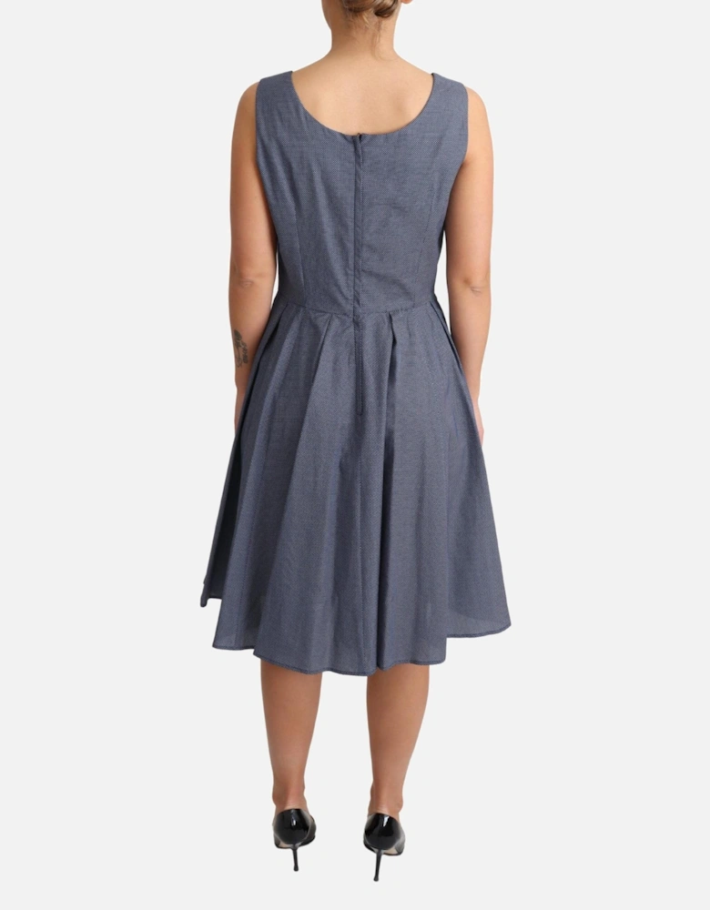 ALine Sleeveless Dress Women - Blue Dresses