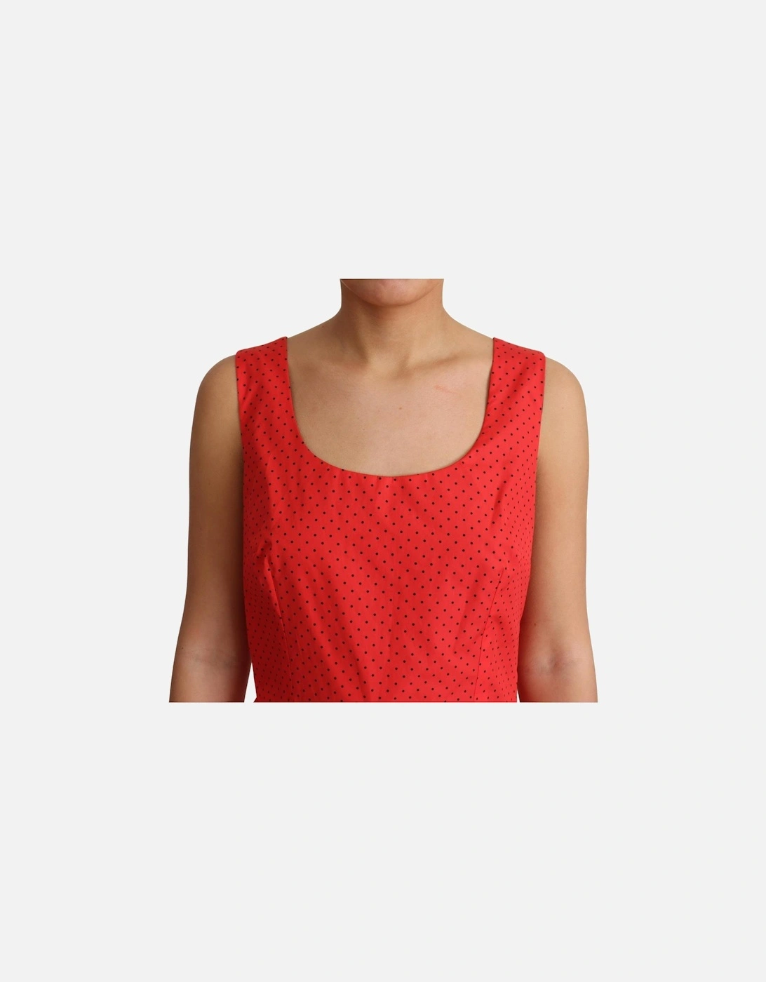 Dolce Gabbana Polka Dot Dress Aline Style Women - Red Dresses