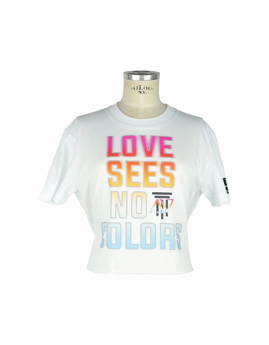 Graphic Tee Love Sees No Colors Women - White T-Shirts, 3 of 2