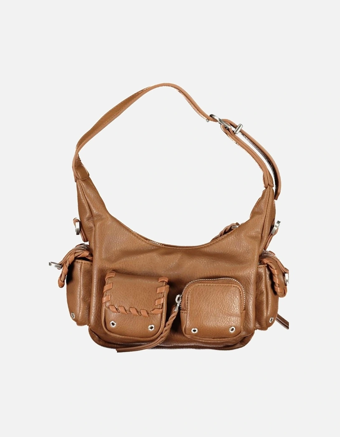 Brown Polyethylene Handbag Women