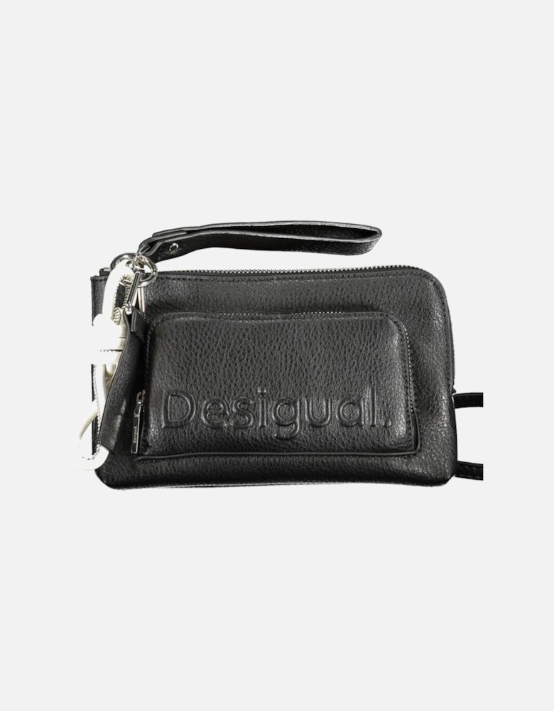 Adjustable Shoulder Bag with External Pocket and Zip Closure Women -