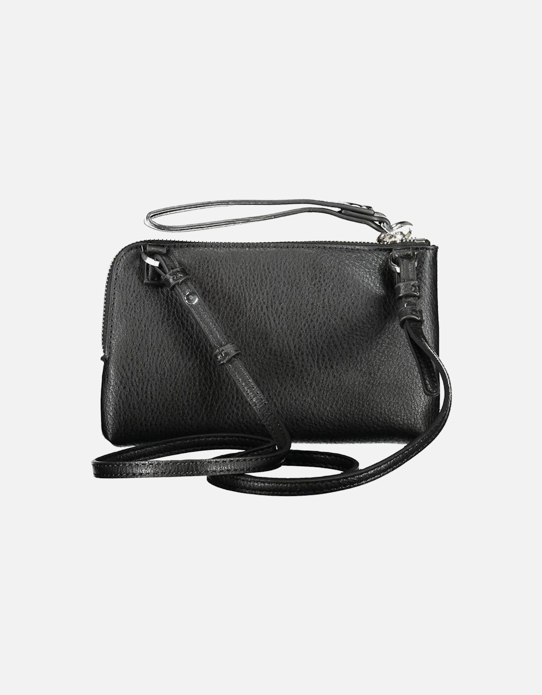 Adjustable Shoulder Bag with External Pocket and Zip Closure Women -