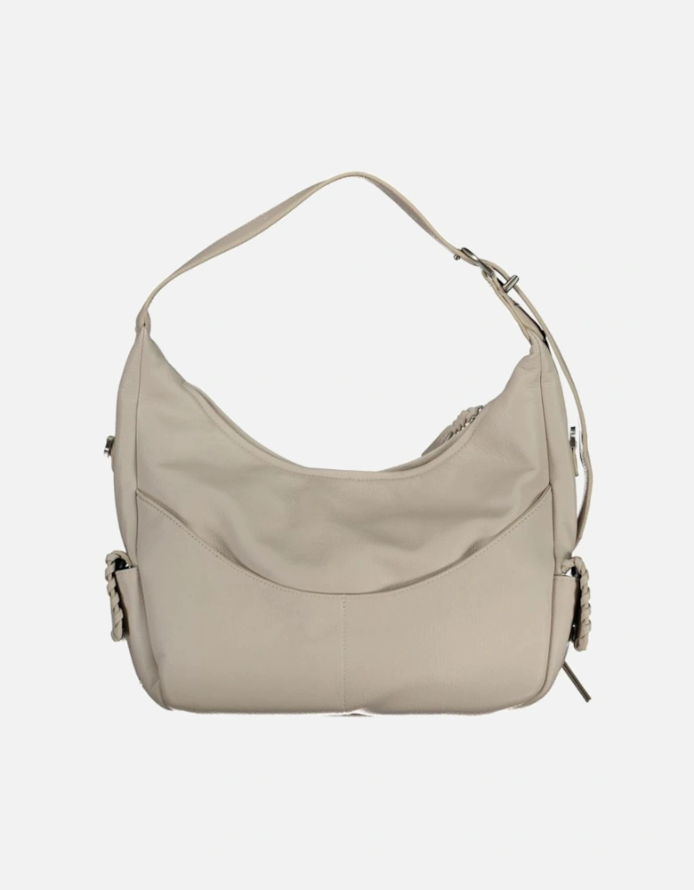 Adjustable Shoulder Strap Bag with Multiple Pockets and Contrast