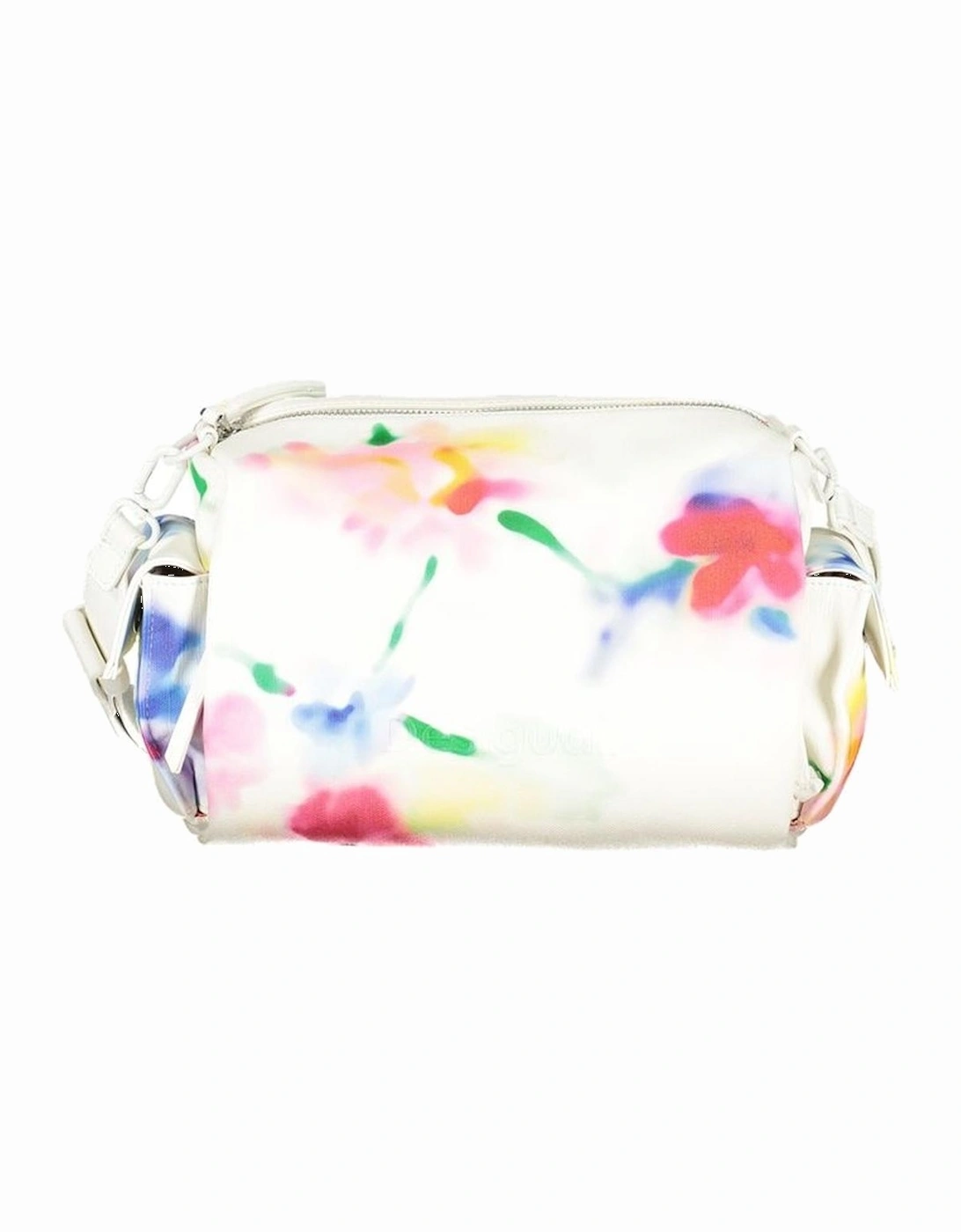 Adjustable Shoulder Bag with Multiple Pockets and Logo. Women - White, 4 of 3