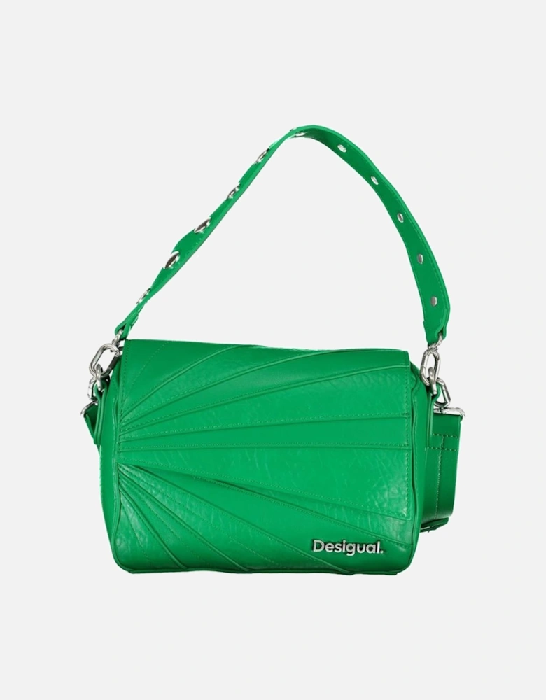 Removable Shoulder Bag with Contrast Details Women - Green Handbags