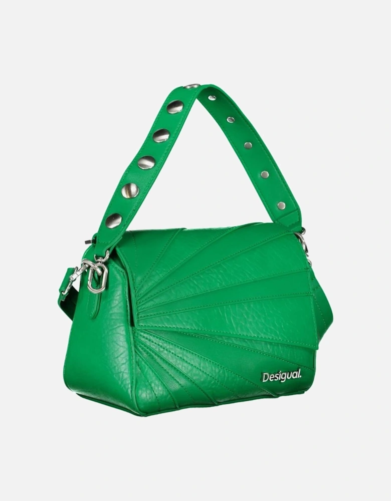 Removable Shoulder Bag with Contrast Details Women - Green Handbags