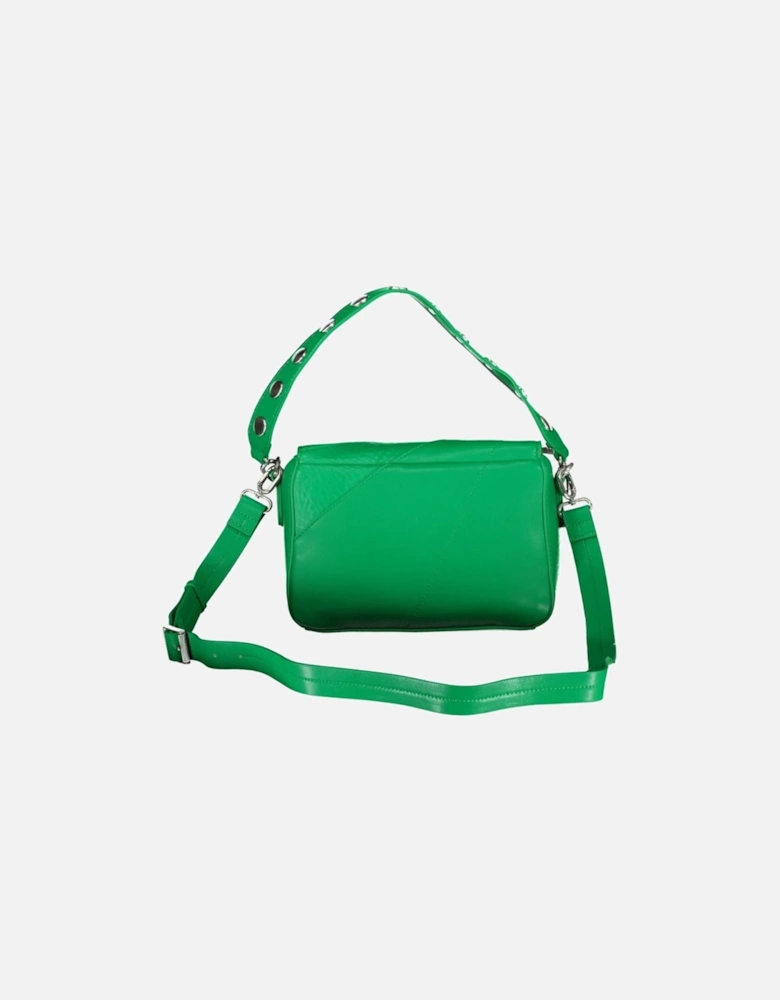 Removable Shoulder Bag with Contrast Details Women - Green Handbags