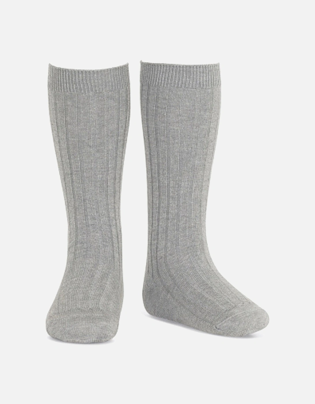 Grey Ribbed Knee Socks, 3 of 2