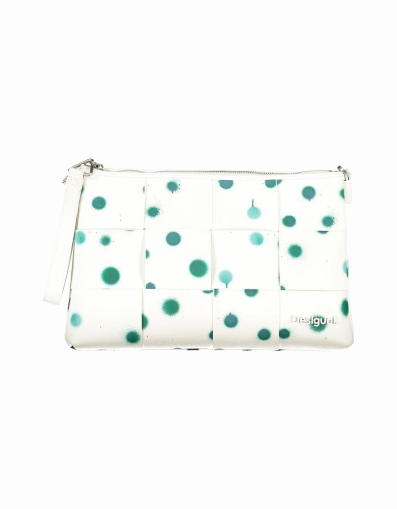 Polka Dot Bag with Removable Chain Shoulder Handle and Adjustable