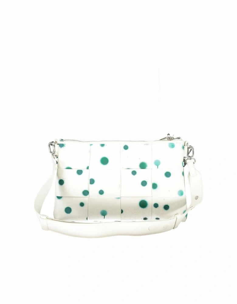 Polka Dot Bag with Removable Chain Shoulder Handle and Adjustable