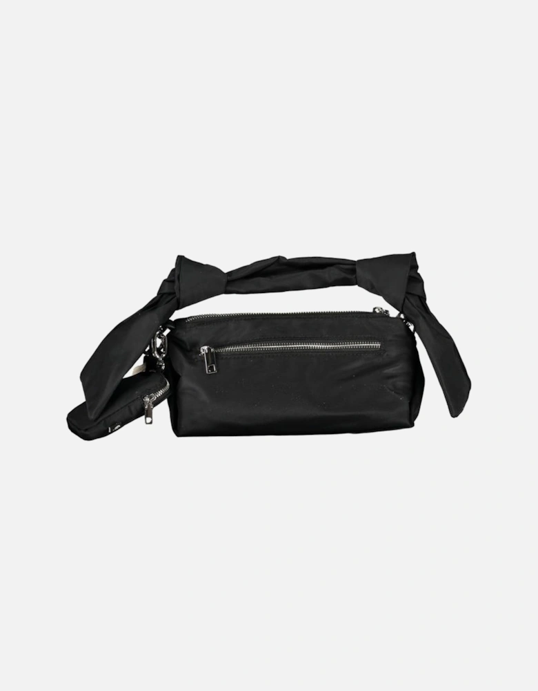 Contrast Detail Zip Bag with Multiple Carrying Options Women - Black