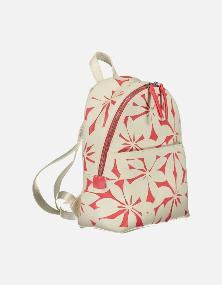 White Polyethylene Backpack Women