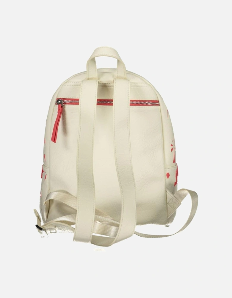 White Polyethylene Backpack Women