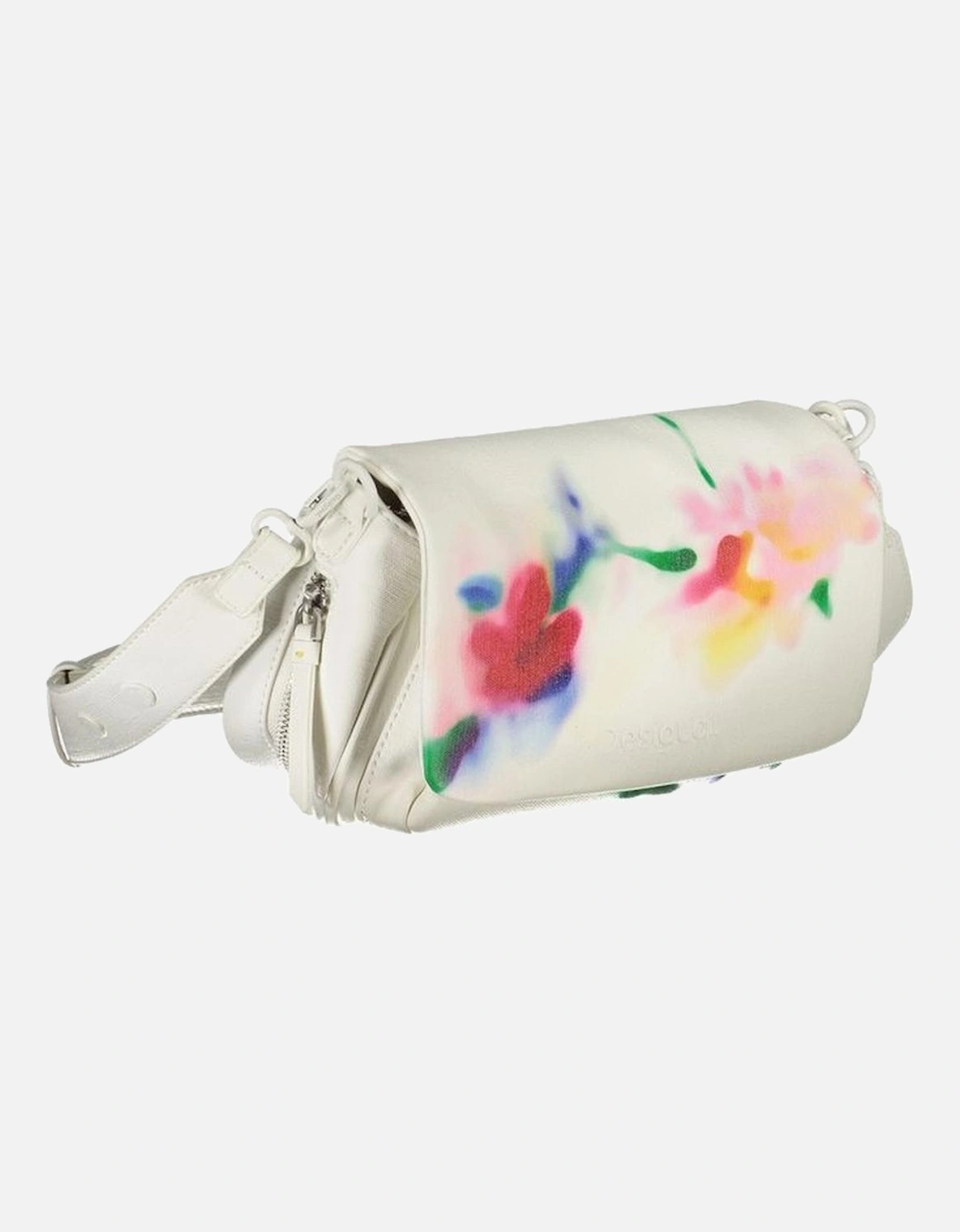 Adjustable Shoulder Strap Bag with Multiple Compartments Women - White