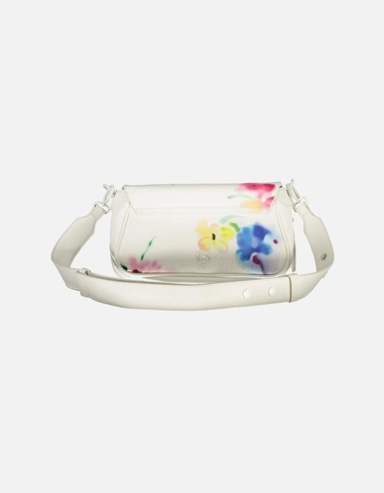 Adjustable Shoulder Strap Bag with Multiple Compartments Women - White