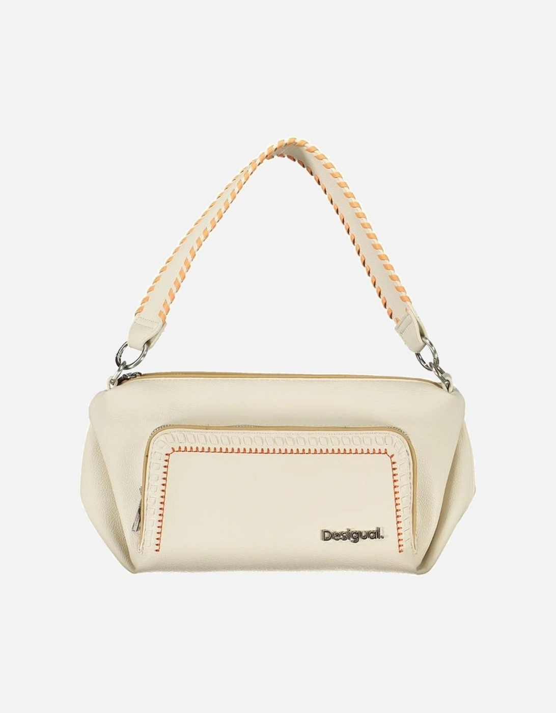 Desigual Women's White Removable Shoulder Strap Bag With External Pockets And Contrasting - - Size: One Size
