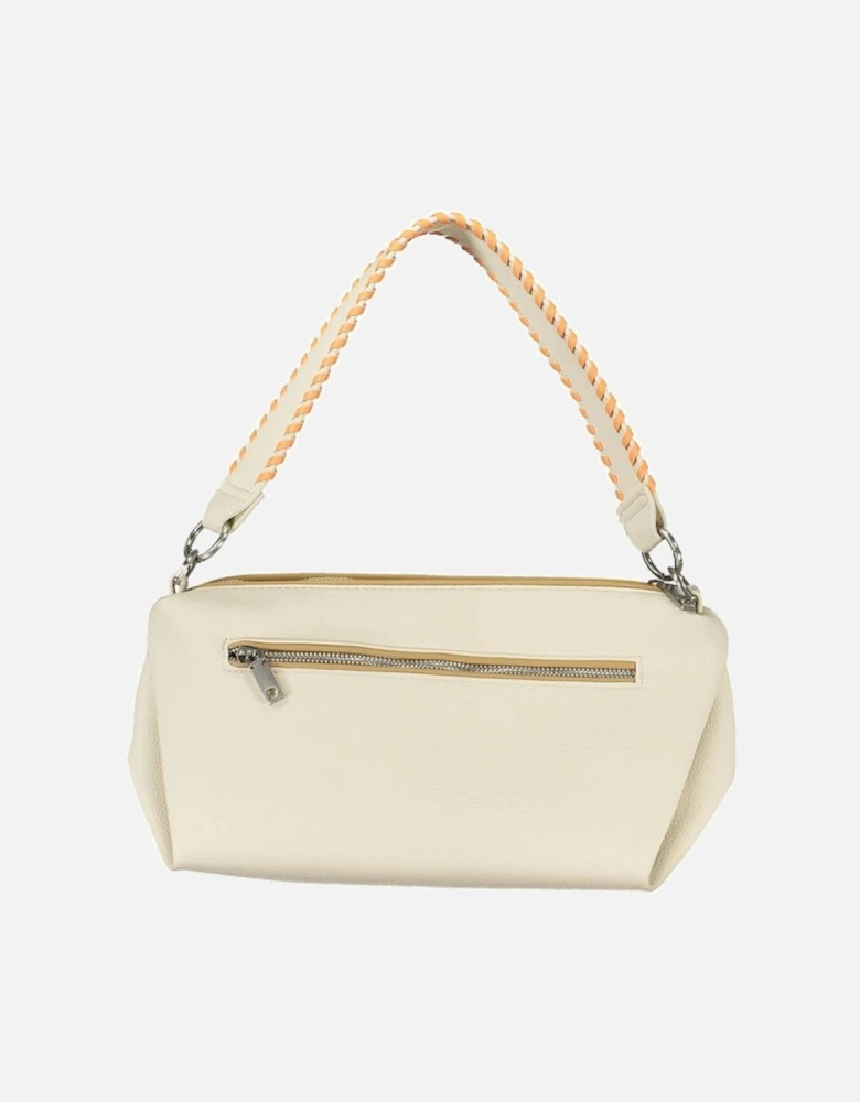 Removable Shoulder Strap Bag with External Pockets and Contrasting