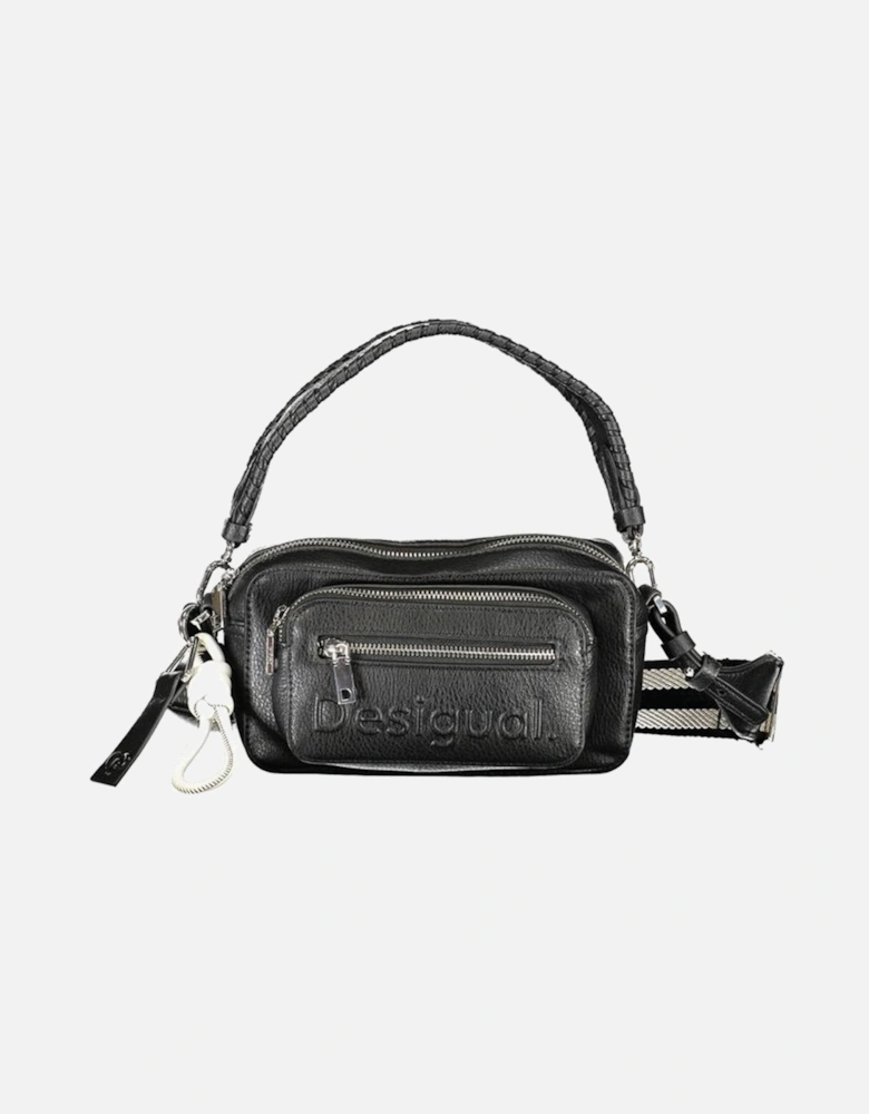 Removable Shoulder Strap Bag with Multiple Pockets and Logo Women -