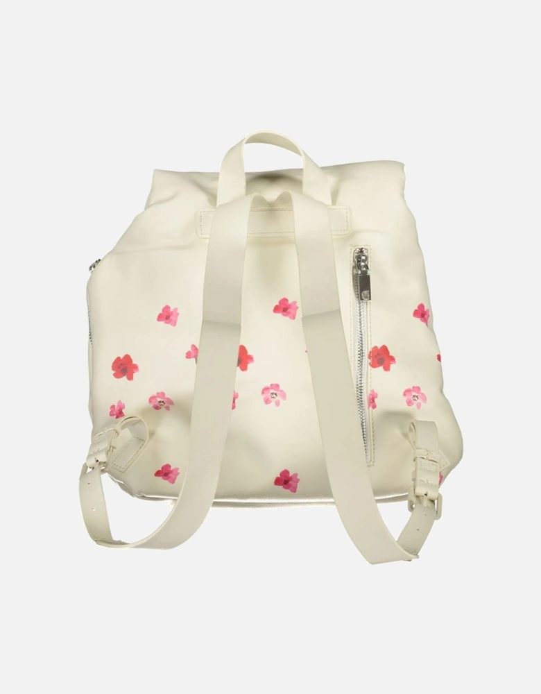 Contrasting Detail Backpack with Adjustable Straps Women - White