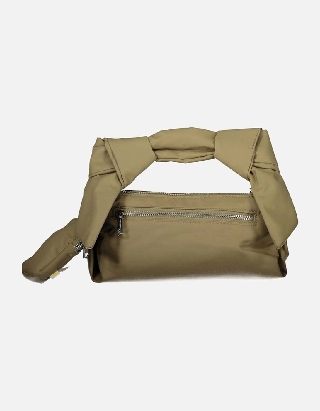 Adjustable Handle Shoulder Bag with Multiple Pockets and Contrast