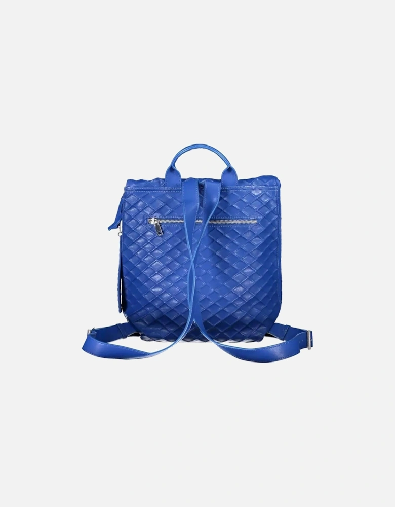 Blue Polyethylene Backpack Women