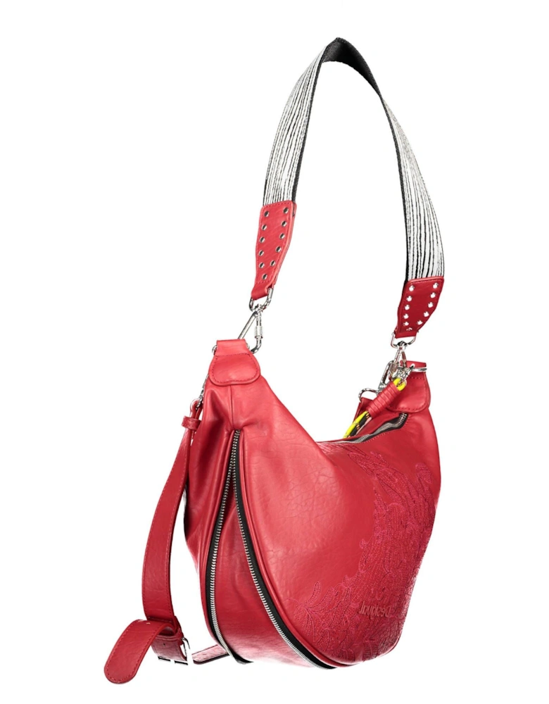 Red Polyethylene Handbag Women