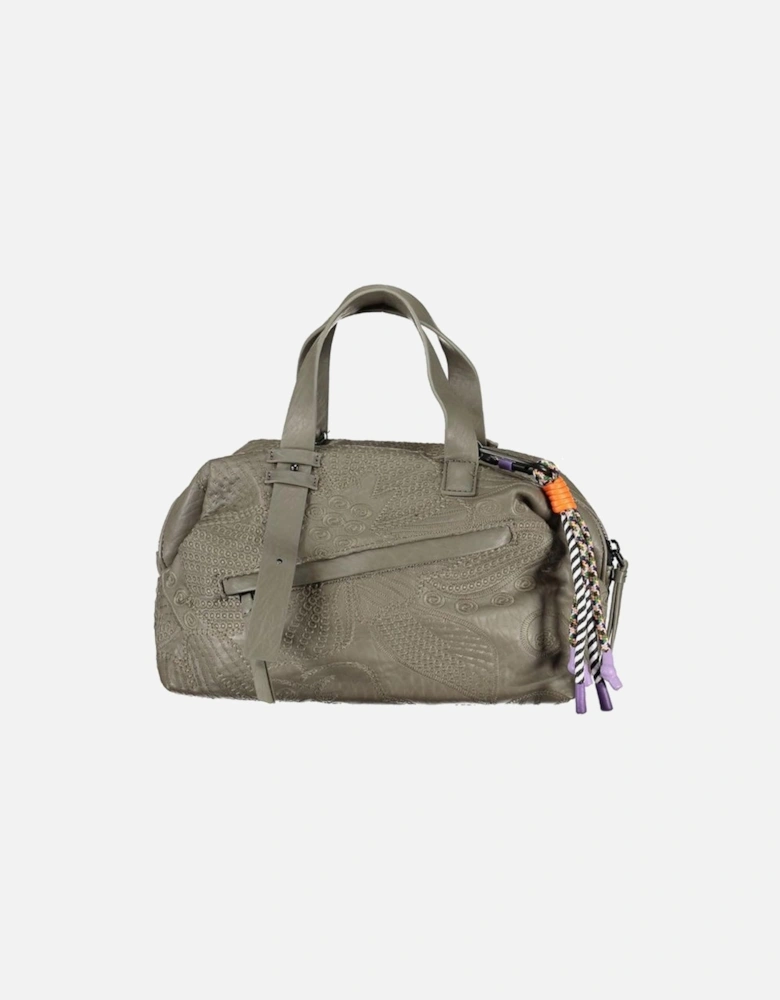 Contrast Detail Zipper Bag Women - Green Handbags
