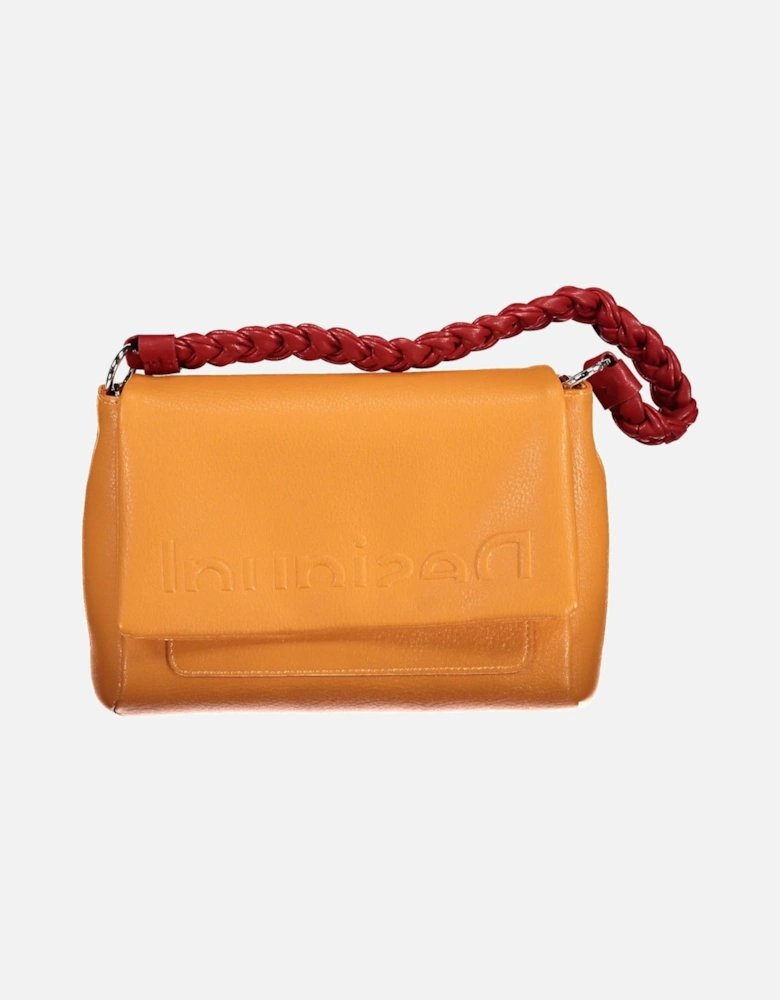 Luminosa Braided Mustard Yellow Handbag Women - Orange