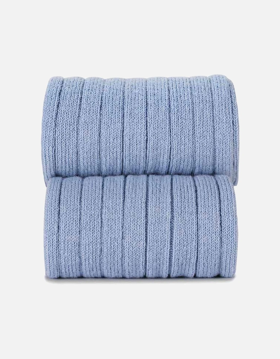 Azul Blue Ribbed Ankle Socks