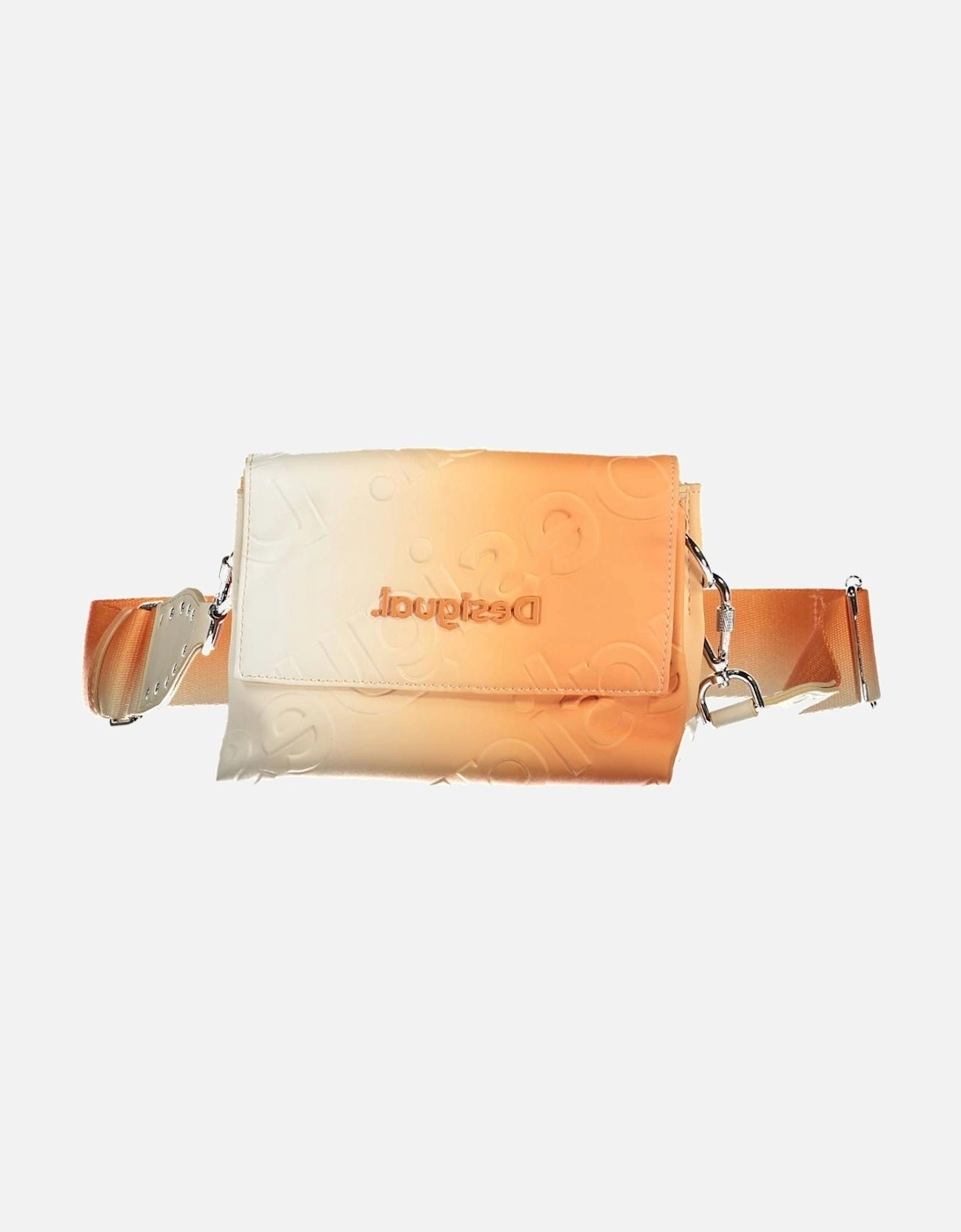 Exquisite Orange Handbag with Adjustable Strap and Multiple, 4 of 3