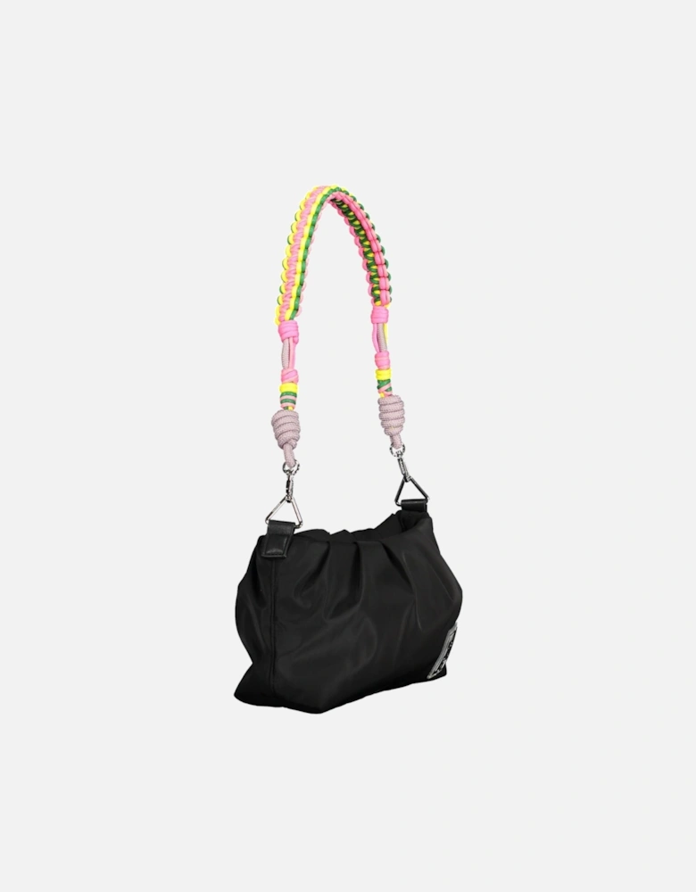 Versatile Polyester Handbag with Removable Straps and Secure Zip