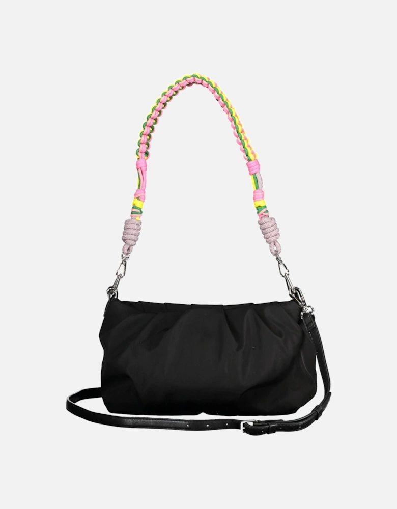 Versatile Polyester Handbag with Removable Straps and Secure Zip