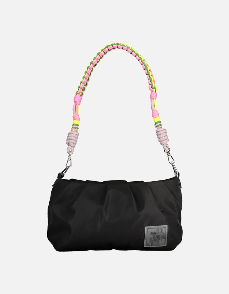 Versatile Polyester Handbag with Removable Straps and Secure Zip